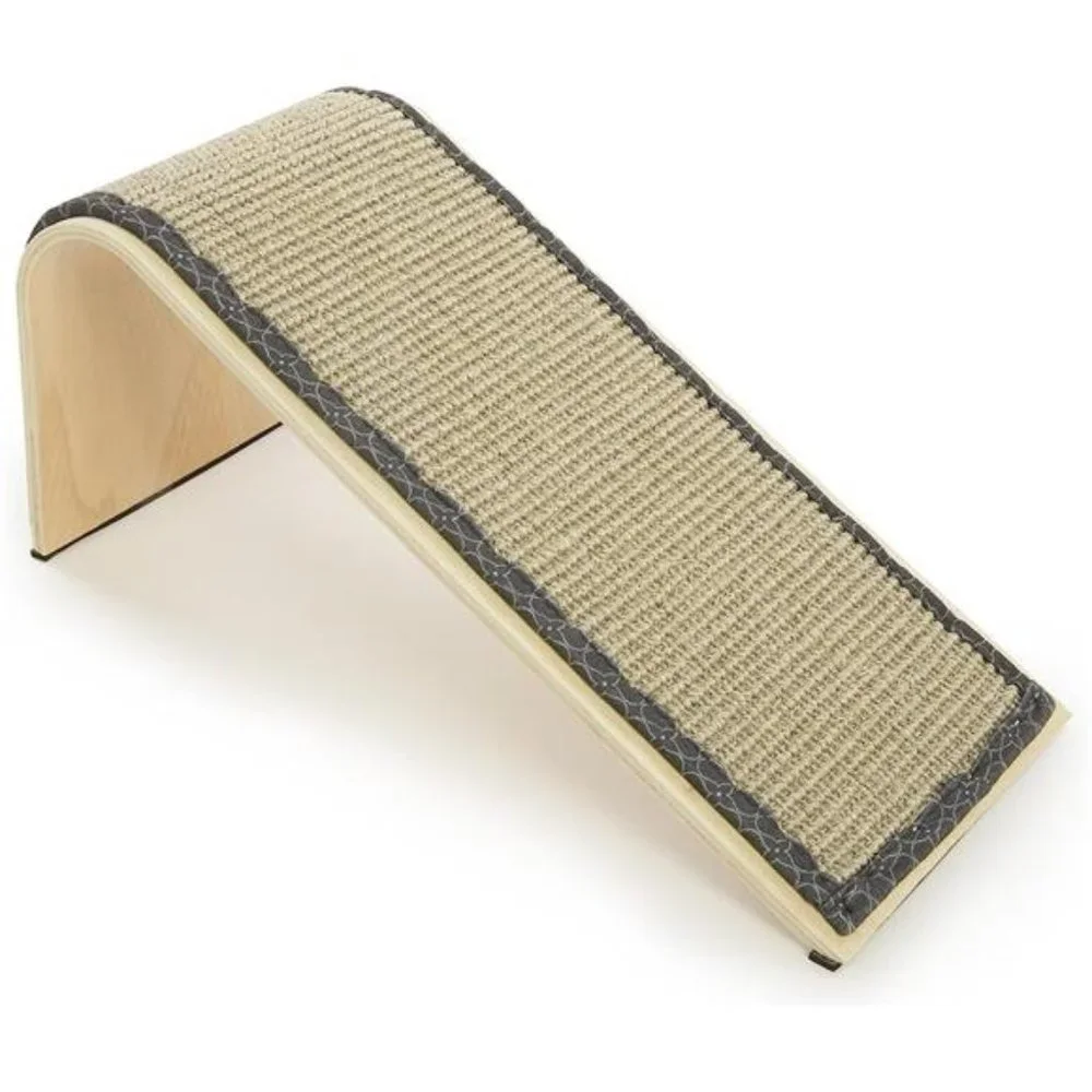 Sisal Angle Cat Scratch Ramp, Includes Catnip - Natural, One Size